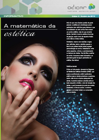 Capa do informativo - A matemática da estética